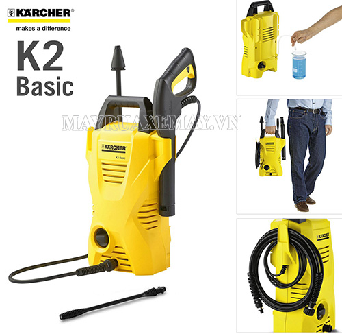 Vì sao các gia đình lựa chọn máy rửa xe Karcher K2 Basic?