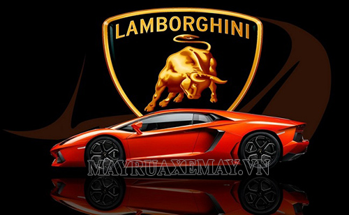 Biểu tượng của xe ô tô thương hiệu Lamborghini là một chú bò vàng