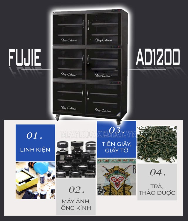 Tủ chống ẩm dung tích lớn FujiE AD1200