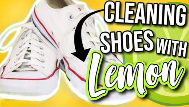 Làm sạch giày với chanh tươi là cách an toàn, dễ dàng loại bỏ vết bẩn