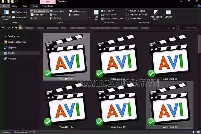 Định dạng video AVI cho chất lượng video tốt
